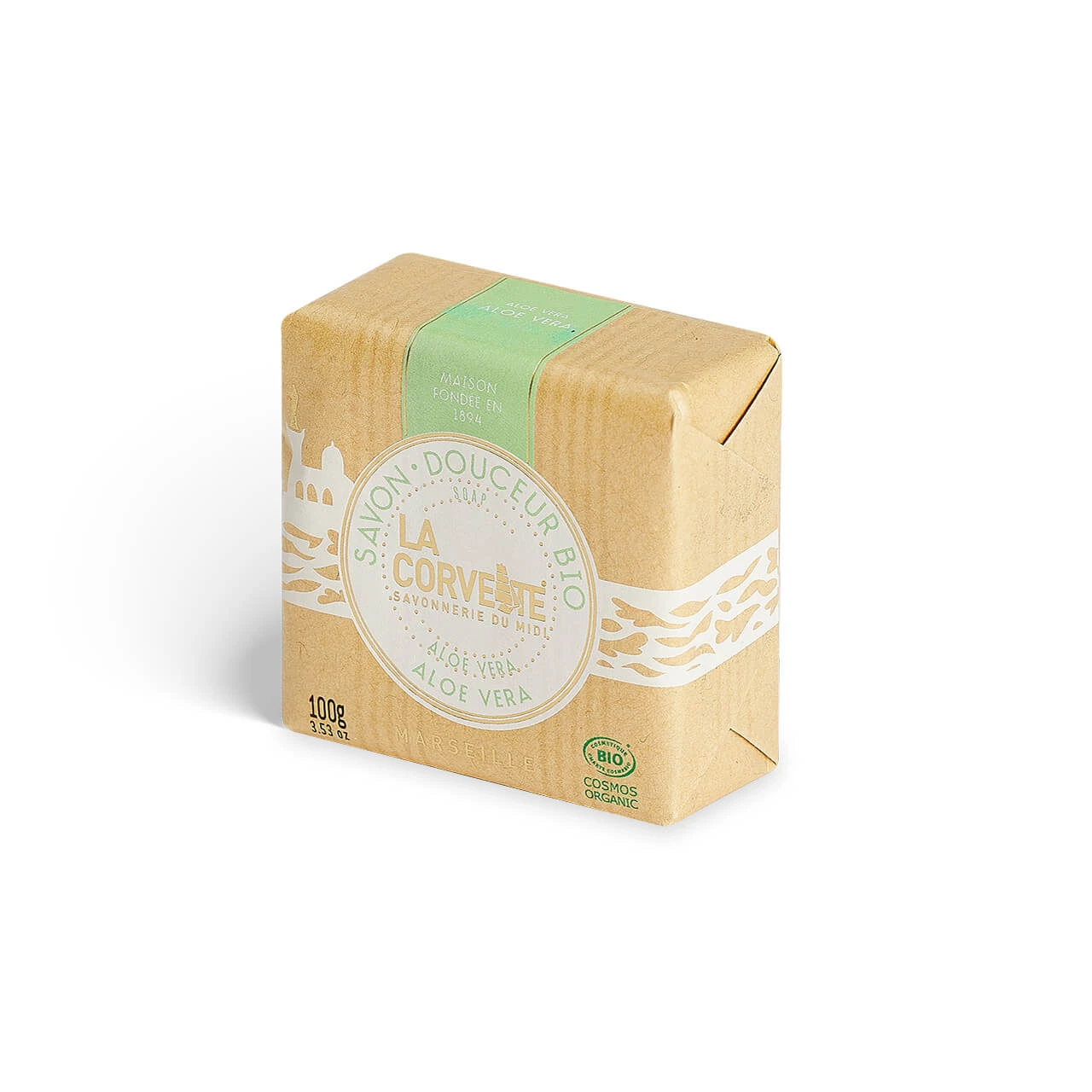 La Corvette Bio Softness Organic ALOE VERA Soap 100g bar
