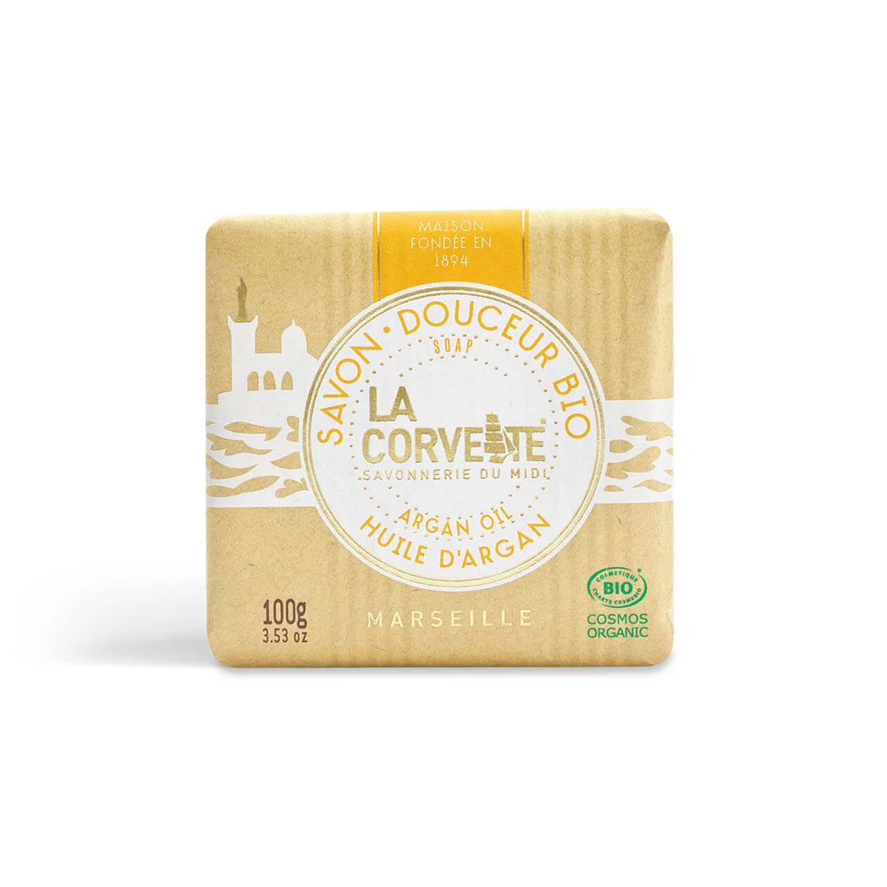 La corvette Argan oil soap Bio - Superfatted - 100g - Image 3