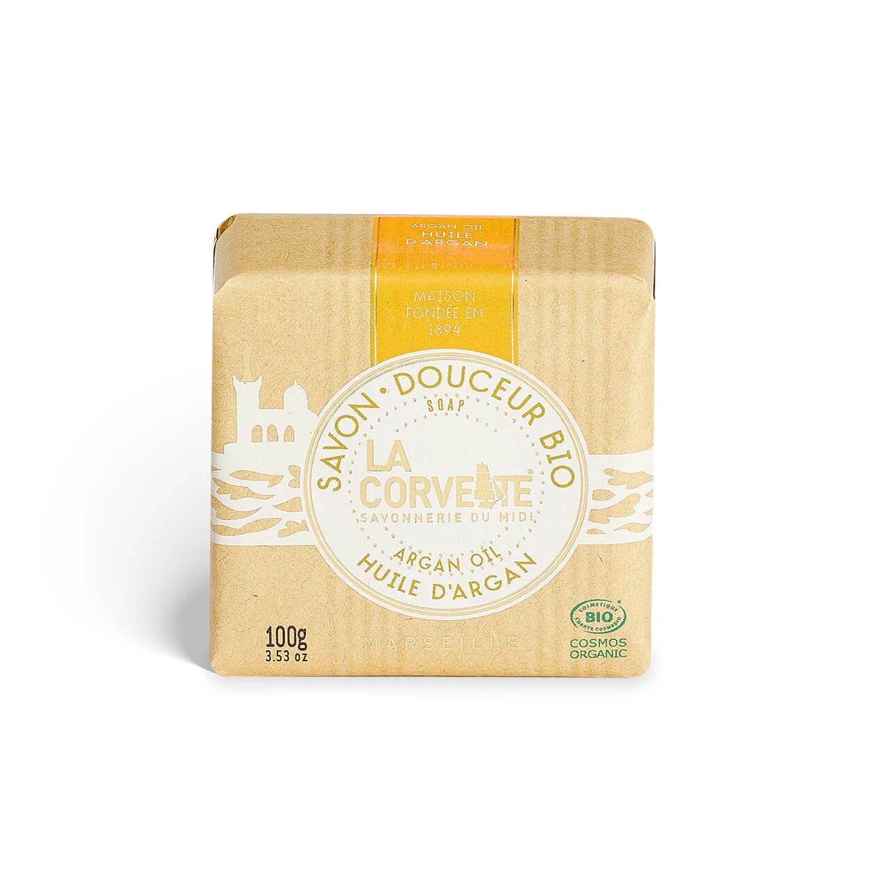 La corvette Argan oil soap Bio - Superfatted - 100g - Image 4
