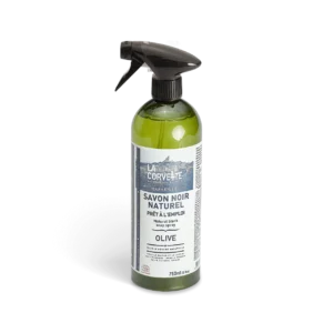 Ecological Black soap spray with OLIVE oil multi-purpose natural cleaner bottle