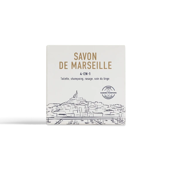 Authentic Marseille Soap Olive "Marins-Pompiers" - 300g - Image 2