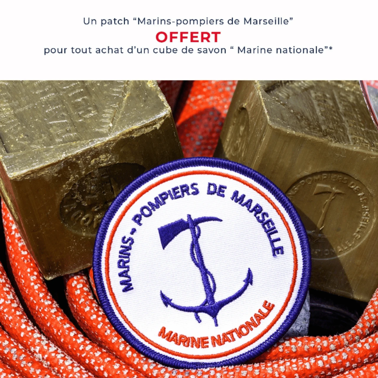 Authentic Marseille Soap Olive "Marins-Pompiers" - 300g - Image 5