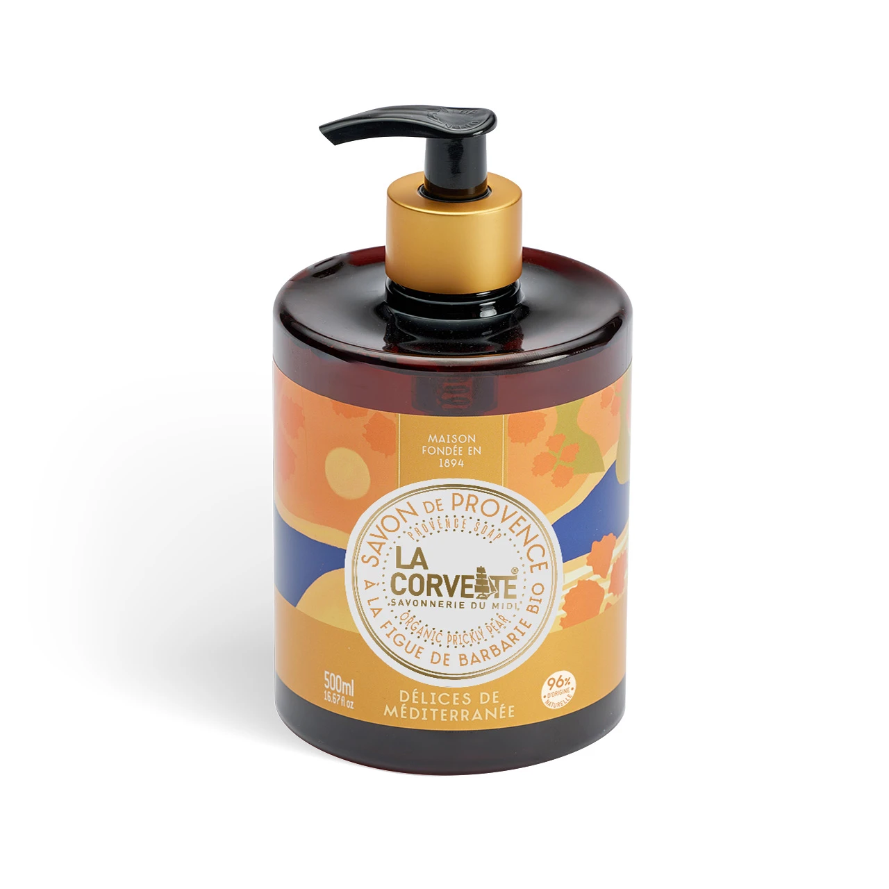 La Corvette Mediterranean Delights Liquid Soap pump bottle