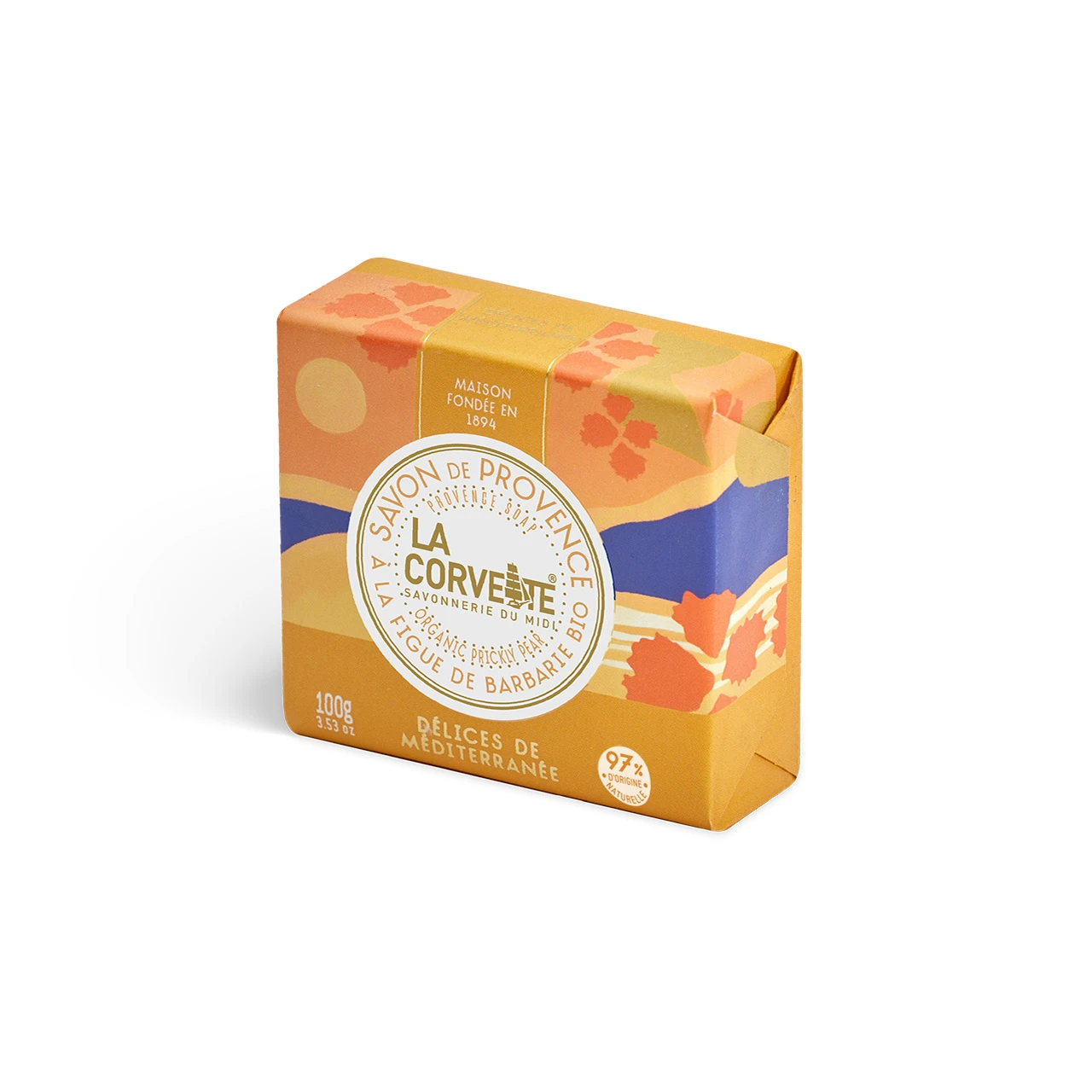 La Corvette Bio Softness Organic Mediterranean delights soap 100g bar