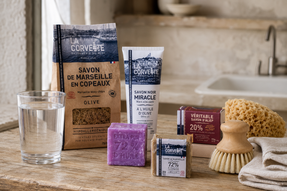 A range of La Corvette natural soap 